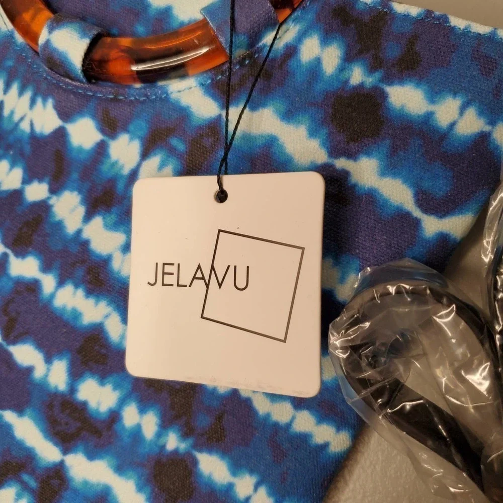 Jelavu Margot vegan tie dye handbag tortoise handle detachable crossbody strap‎ - Picture 3 of 12